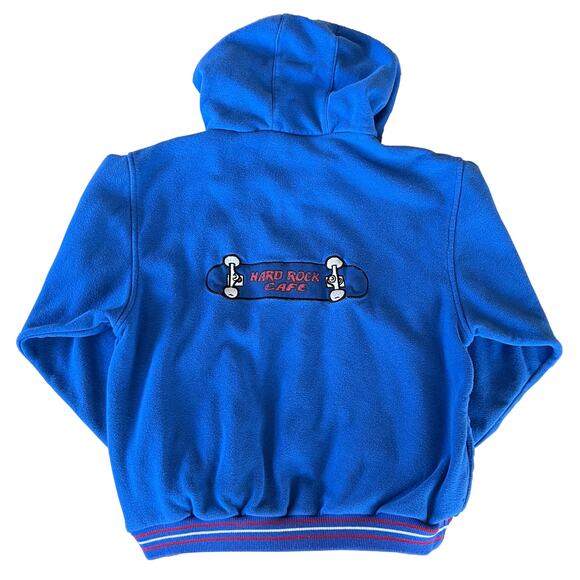 Vintage Y2K Skateboard Hard Rock Cafe Zippered Hoodie Sweatshirt Jacket / XS - S - Picture 2 of 10